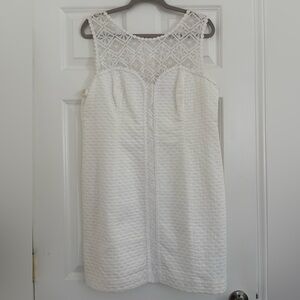 Lilly Pulitzer White Textured Mini Dress